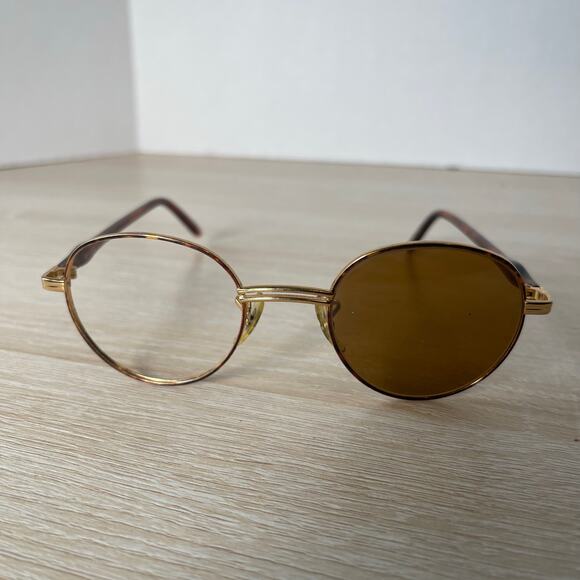 Vintage B&L Ray-Ban Rituals W2546 Sunglasses FRAMES ONLY Gold Tortoise - Picture 2 of 11